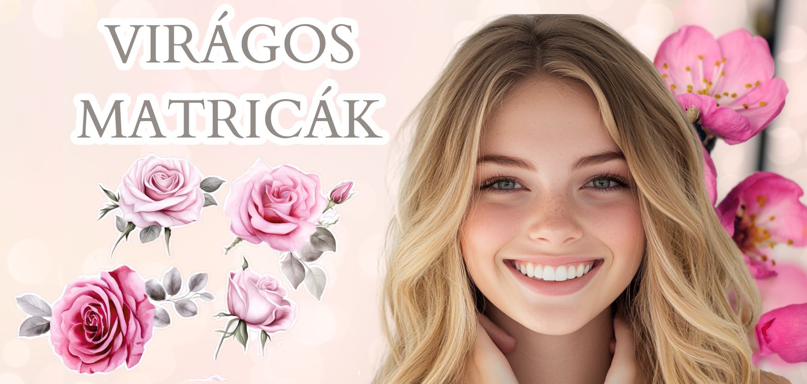 virágos bicikli matricák virágok kerékpár matrica